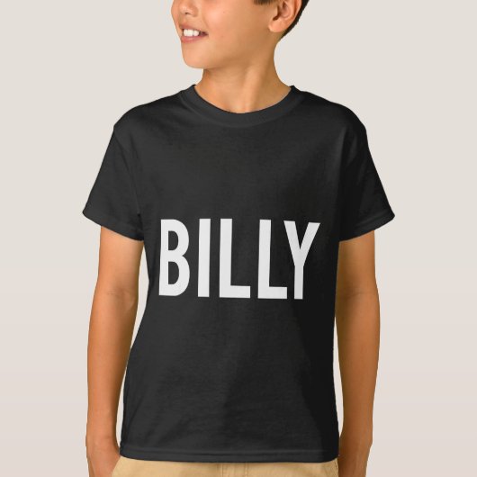 Billy - Cool New Funny Name Fan Gift Tee  Tシャツ (正面)