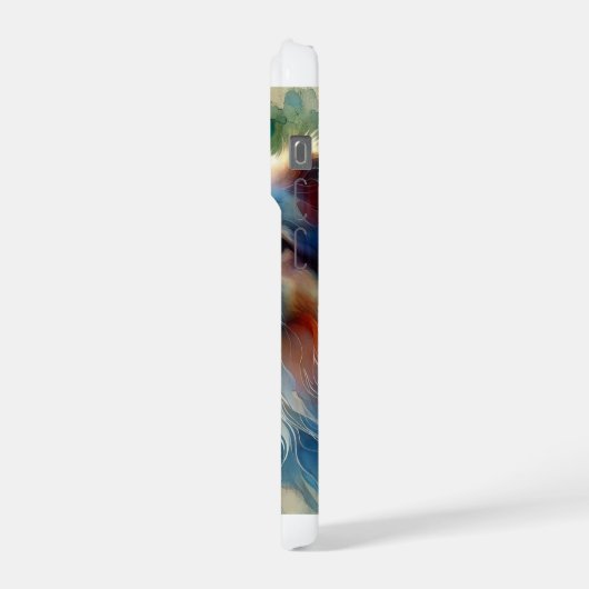 Billy dog 240624AREF116 - Watercolor iPhoneケース (左側面)