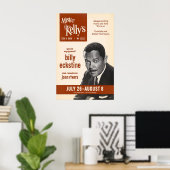 Billy Eckstine jazz poster - Mister Kelly's ポスター (ホームオフィス)