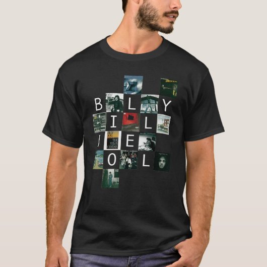 Billy Joel  Albums Set List Tシャツ (正面)