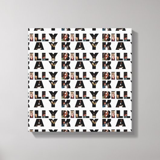 Billy Kayフォトツアーロゴキャンバスプリントプリント キャンバスプリント (正面)