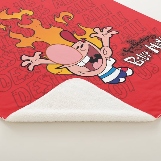 Billy & Mandy - Destroy Us All シェルパブランケット (3/4)