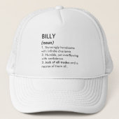 Billy name, Editable name, Custom name キャップ (正面)
