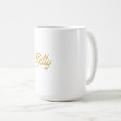 Billy Name typography オリジナルギフト  コーヒーマグカップ (正面右)