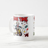 Billy Puppet Saw Movie Horror Cartoon Art コーヒーマグカップ (正面左)