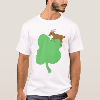 Billy Swags White St Patricks Goat Themed T-shirt Tシャツ