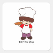 Billy the Chef Masterchef Print  スクエアシール (正面)