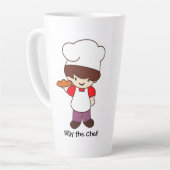 Billy the Chef Masterchef Print Latte Mug カフェラテマグ (左アングル)
