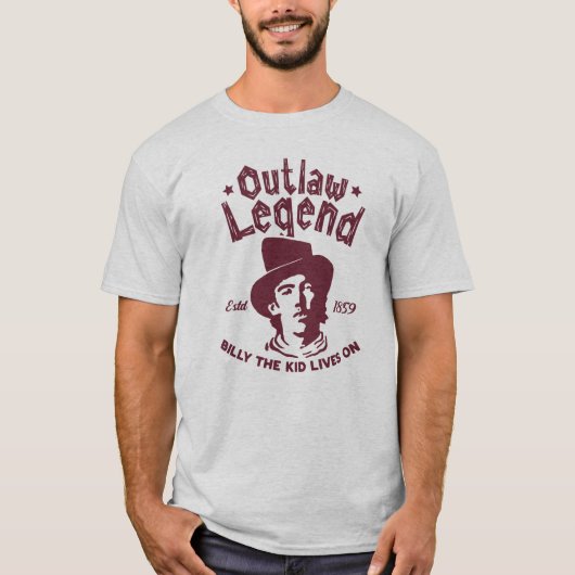 Billy The Kid - Outlaw Legend Tシャツ (正面)