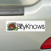 BillyKnowsのバンパーステッカー バンパーステッカー (車上)