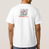 BillyKnowsMedia QRCodeのTシャツの人 Tシャツ (裏面)