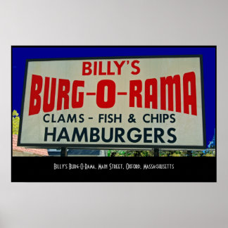 Billy's Burg-O-Rama，オックスフォード州首長 ポスター