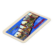 Biloxiミシシッピーヴィンテージ大文字葉書 マグネット (左側)