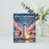 Biloxi Lighthouse Mississippi ポストカード (スタンド正面)