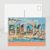 Biloxi Miss Vintage Postcard ポストカード (正面/裏面)