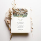 Biltmore Estate Asheville Watercolor Wedding 招待状