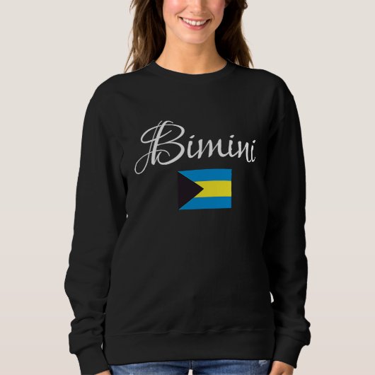 Bimini, National Flag of the Bahamas 1 スウェットシャツ (正面)