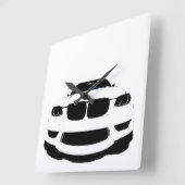 ～BIMMER～壁時計、自動ポップ・アートのアートカスタマイズ! スクエア壁時計 (傾斜)