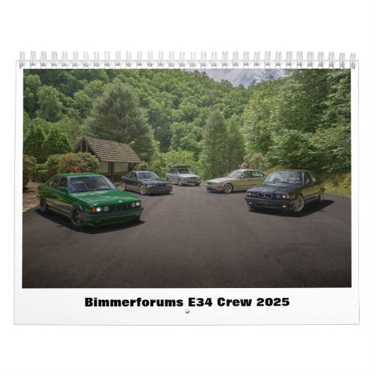 Bimmerforums E34 Crew 2025年カレンダー  カレンダー (カバー)
