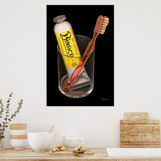 Binaca Toothpaste ポスター (キッチン)