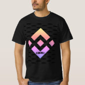 BINANCE CRYPTO CURRENCYロゴTシャツ Tシャツ (正面)