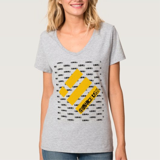 BINANCE USD CRYPTO CURRENCY LOGO T-Shirt Tシャツ (正面)