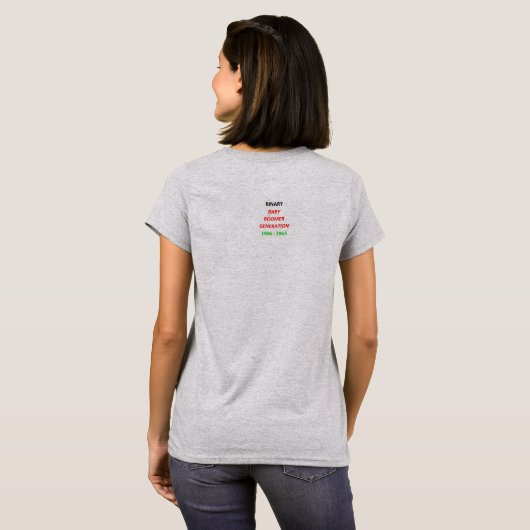 BINARYベビーBoomer Women's Tシャツ (裏面フル)