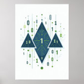 Binary Code Geometric Pattern for Programmers and  ポスター (正面)
