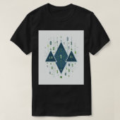 Binary Code Geometric Pattern for Programmers and  Tシャツ (デザイン正面)