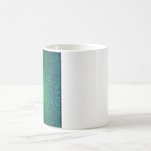 Binary Code Network Programmer Developer Sticker コーヒーマグカップ (中央)