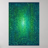 Binary Code Network Programmer Developer Sticker ポスター (正面)