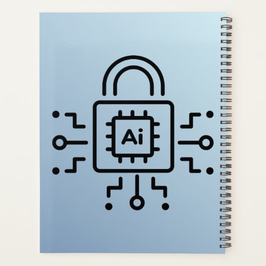 Binary code Spiral Planner– Modern Design プランナー手帳 (裏面)