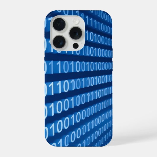 binary codes iPhoneケース (裏面)