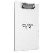 Binary Decision Yes No Minimalist Industrial  クリップボード (右)
