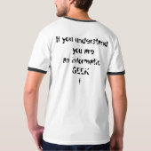 binary geek tシャツ (裏面)