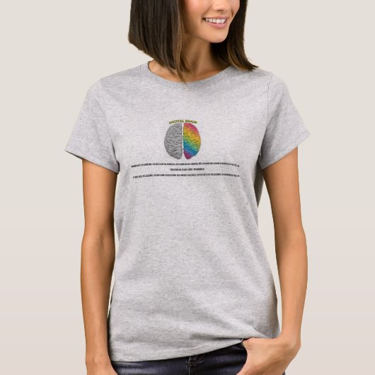 BINARY Generation Yの女性のTシャツ Tシャツ (正面)