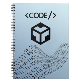Binary Logic Spiral Notebook – Modern Design ノートブック