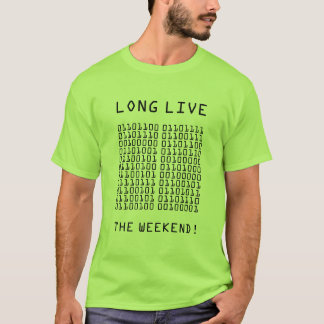 Binary Long Liveの週末 Tシャツ