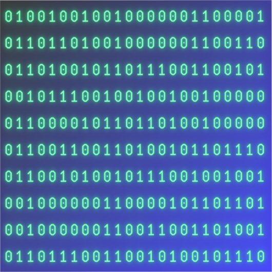 binary number シール (正面)