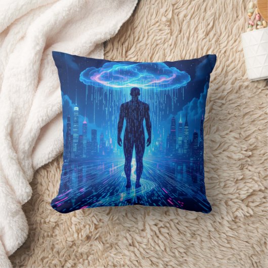 Binary Storm Digital Adventure Pillows クッション (ブランケット)