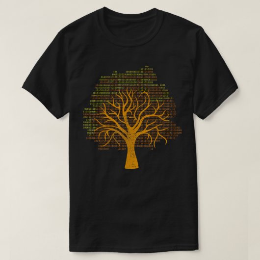 Binary Tree Computer Coding  Tシャツ (デザイン正面)