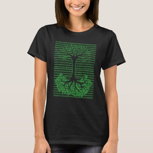 Binary Tree Computer Geek Mathematician Programmin Tシャツ (正面)