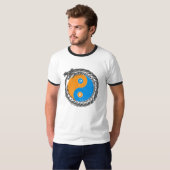 BinDang - Bitcoin及びダッシュの調和 Tシャツ (正面フル)