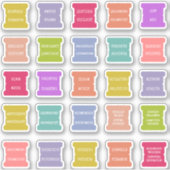 Binder Dividers For School Teacher Index Tabs  シール (正面)