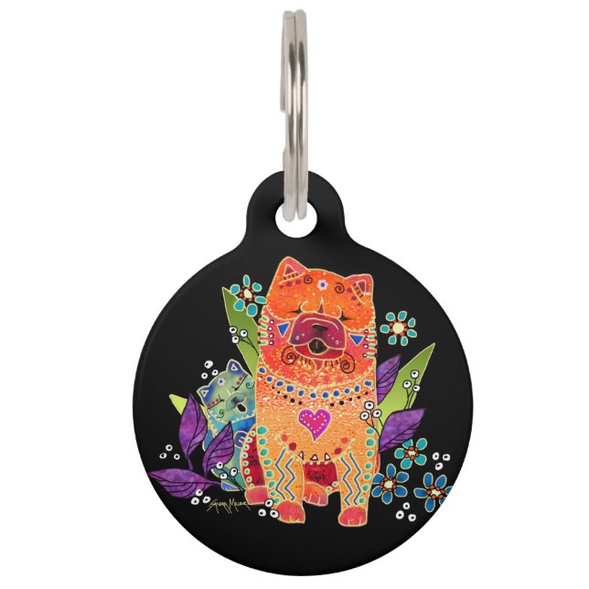 BINDIなめらかなチャウドッグラベル/ジュエリー ペット　ネームタグ (裏面)