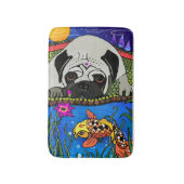 BINDIのパグ-木枠かバス・マット バスマット (正面縦)