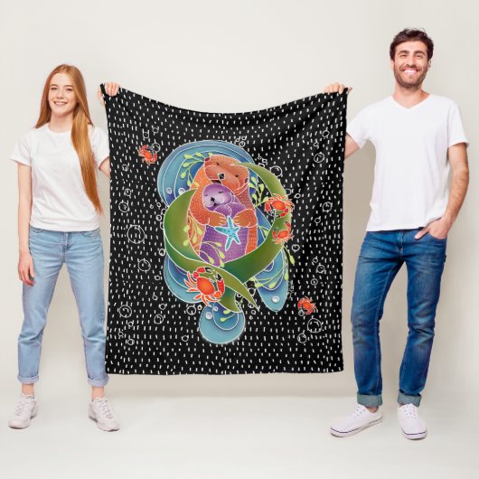 BINDIシーオッターズフリースブランケット（3サイズ） フリースブランケット (インサイチュ)