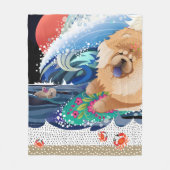 BINDI CHOWABUNGA – チョウフリース/ビーチ毛布 フリースブランケット (正面)