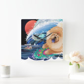 BINDI CHOWABUNGA - Chowウォールクロック スクエア壁時計 (ホーム)