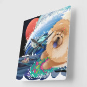 BINDI CHOWABUNGA - Chowウォールクロック スクエア壁時計 (傾斜)